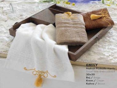 Eco Cotton Organic Towels Emily - Beige